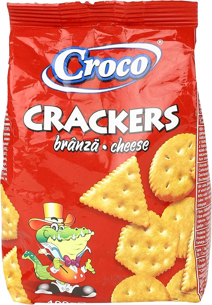 Croco Crackers Formaggio Busta Gr 100