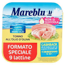 Mareblu Tonno O Oliva Meno Olio Gr 60x9