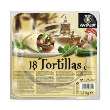 Antalya Tortillas Cm 25 Kg 1 100