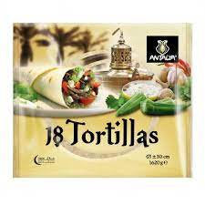 Antalya Tortillas 30cm  Kg 1 620